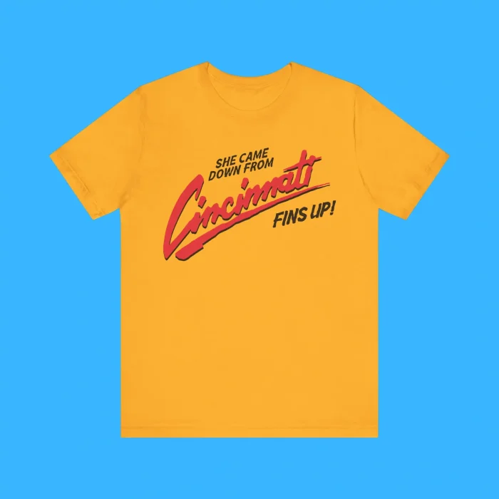 She Came Down From Cincinnati Fins Up Premium Shirt