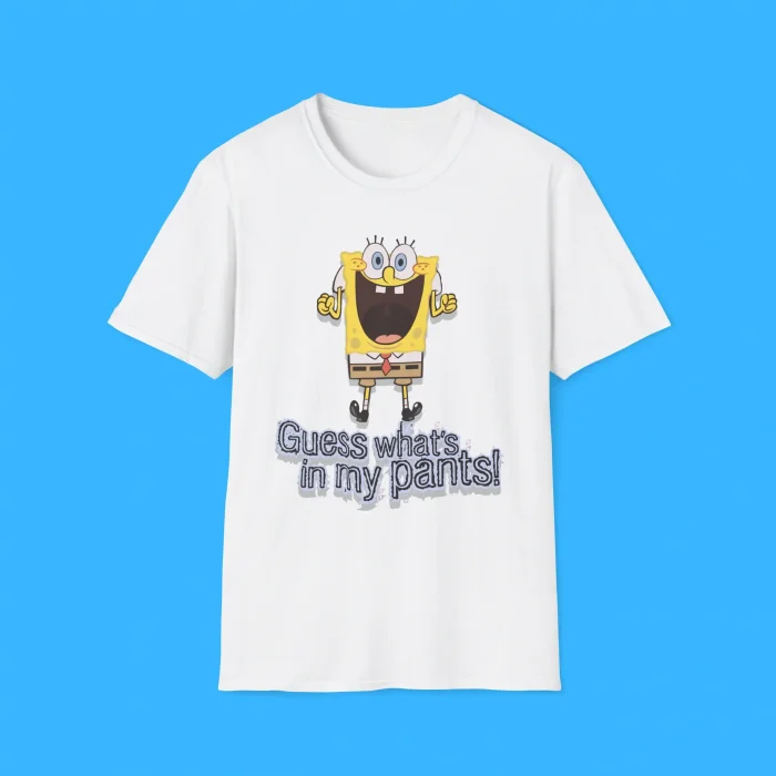 SpongeBob Guess What’s In My Pants White Shirt