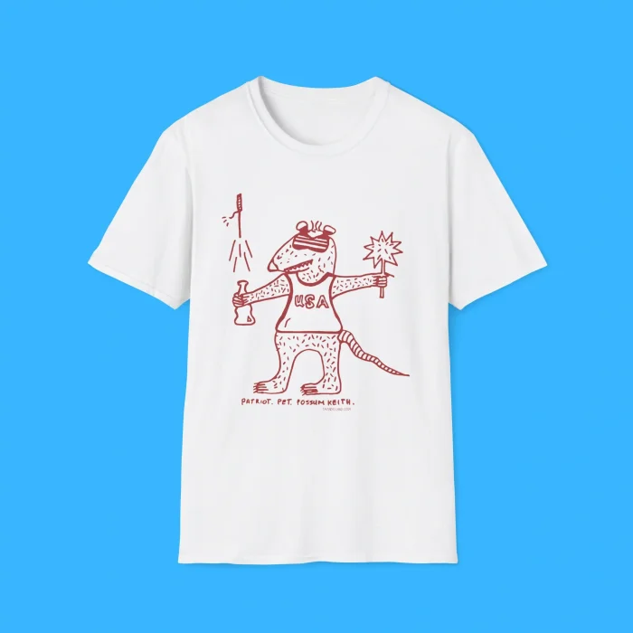 Tavindillard Patriot Pet Possum Keith White Shirt