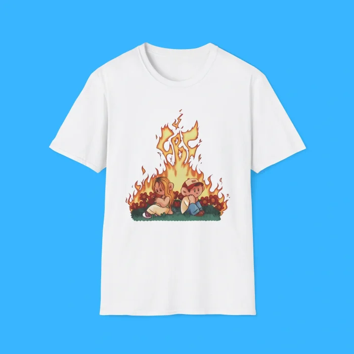 Tydin and Creator Fireball Friday White Shirt