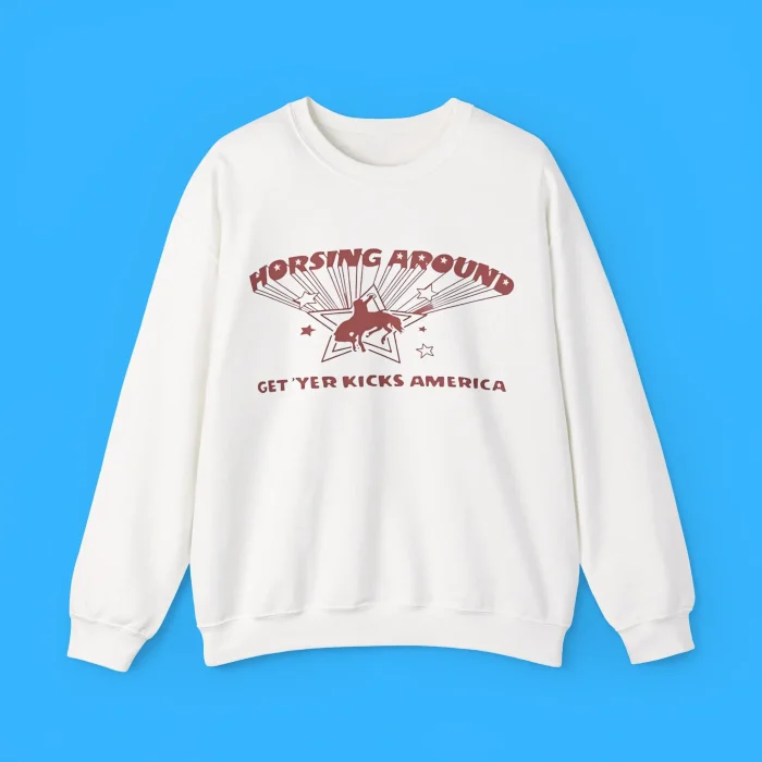Americana Sydney Sweeney Horsing Around Sweatshirt