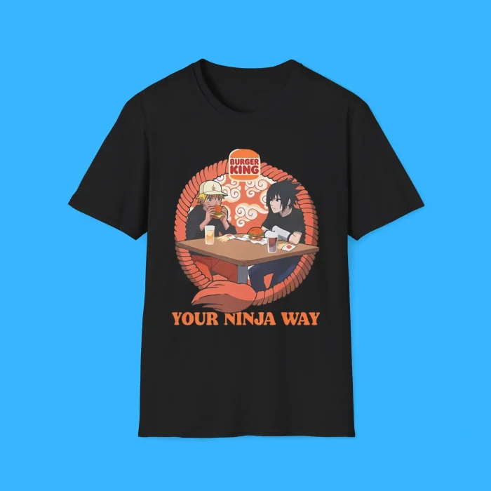 Burger King Naruto Your Ninja Way Black Shirt