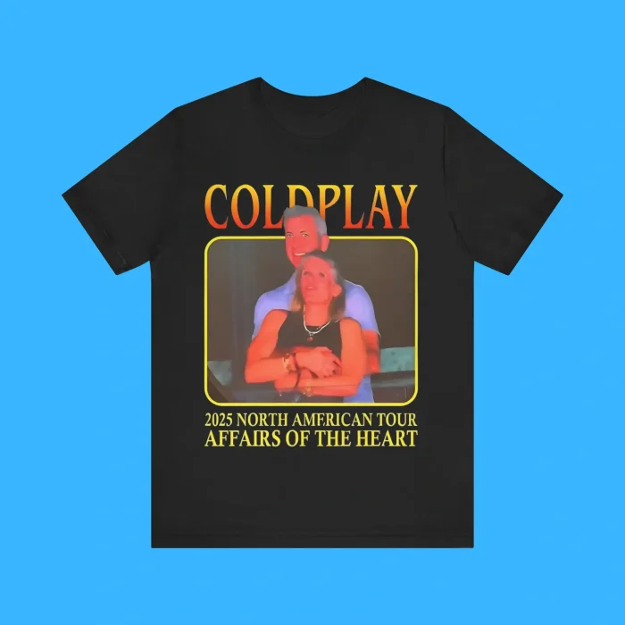 Coldplay 2025 North American Tour Affairs Of The Heart Premium Shirt