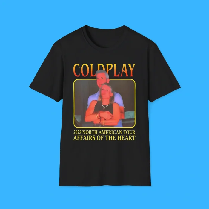 Coldplay 2025 North American Tour Affairs Of The Heart Shirt