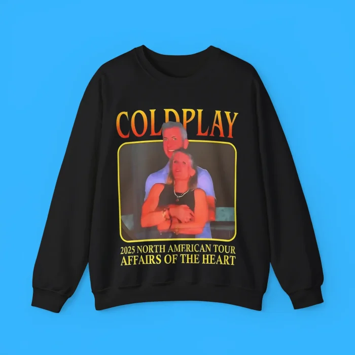 Coldplay 2025 North American Tour Affairs Of The Heart Sweatshirt