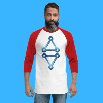Dawn of the Vampires Addison Triangle Person 3/4 Sleeve Baseball Tee