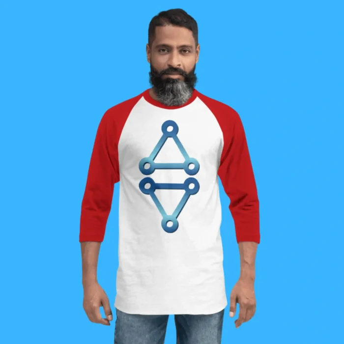 Dawn of the Vampires Addison Triangle Person 3/4 Sleeve Baseball Tee