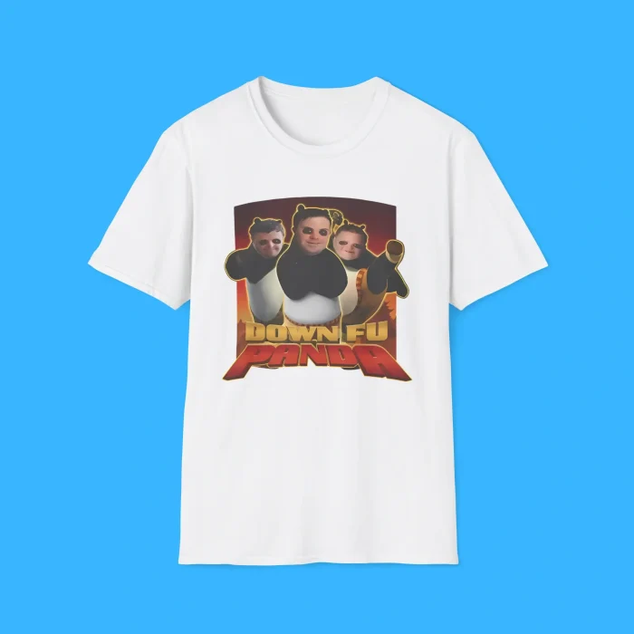 Down Fu Panda White Shirt