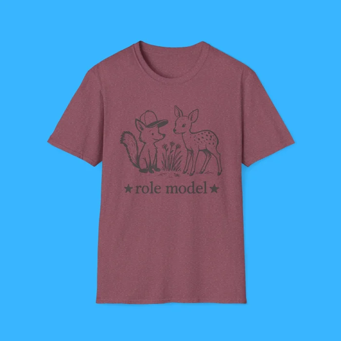 Fox And Deer Role Model Shirt