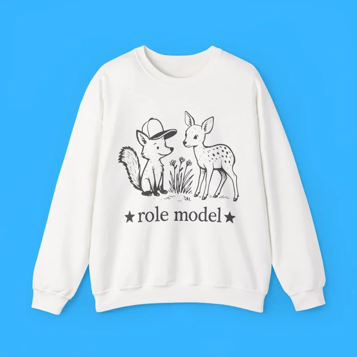 Fox And Deer Role Model Sweatshirt