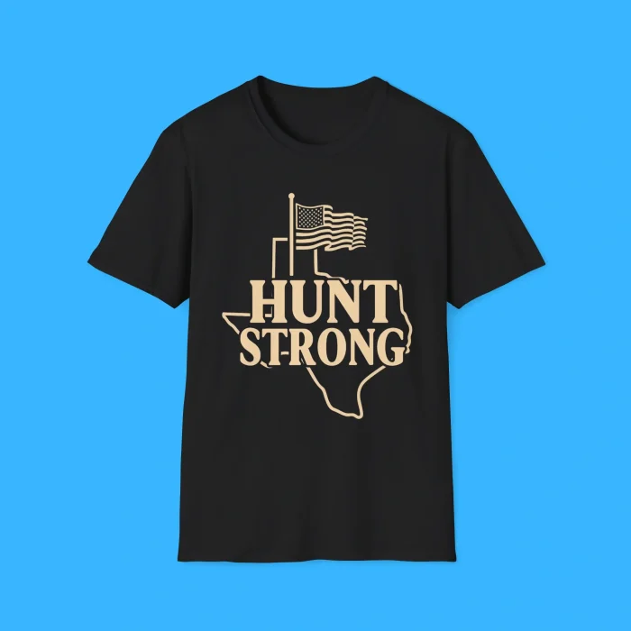 Hunt Strong Texas Forever Black Shirt