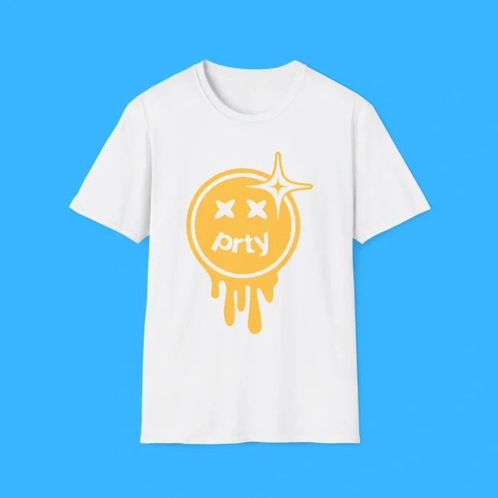 Melted Smiley Disco Ball White Shirt