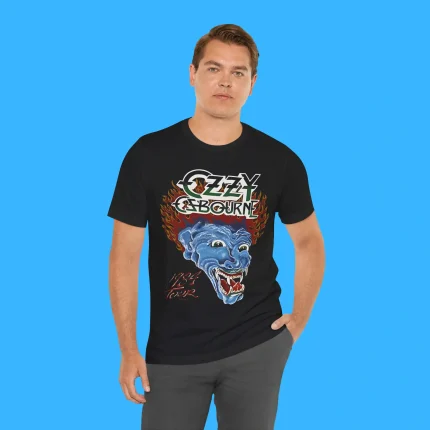 Ozzy Osbourne Blue Demon Tattoo 1984 Tour Person Shirt