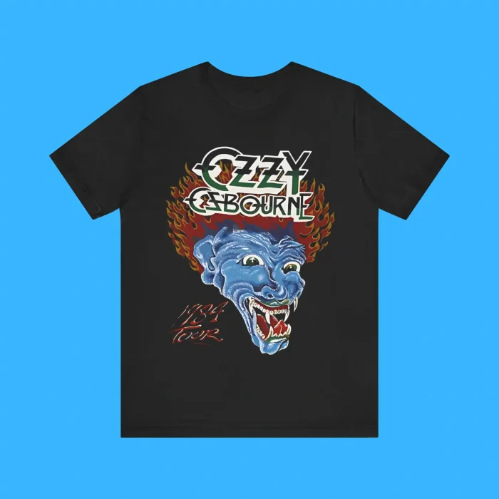 Ozzy Osbourne Blue Demon Tattoo 1984 Tour Premium Shirt