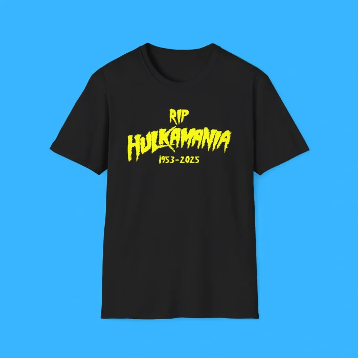 RIP Hulkamania 1953–2025 Black Shirt