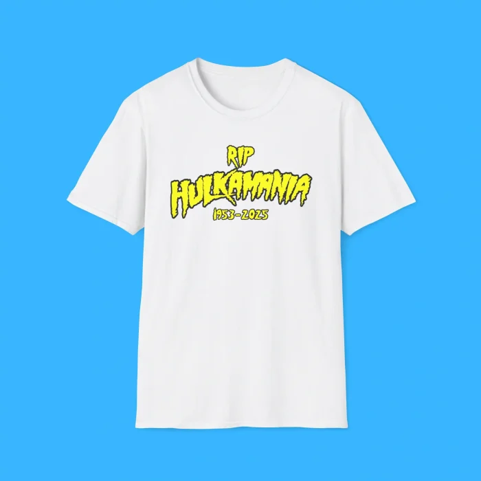 RIP Hulkamania 1953–2025 White Shirt