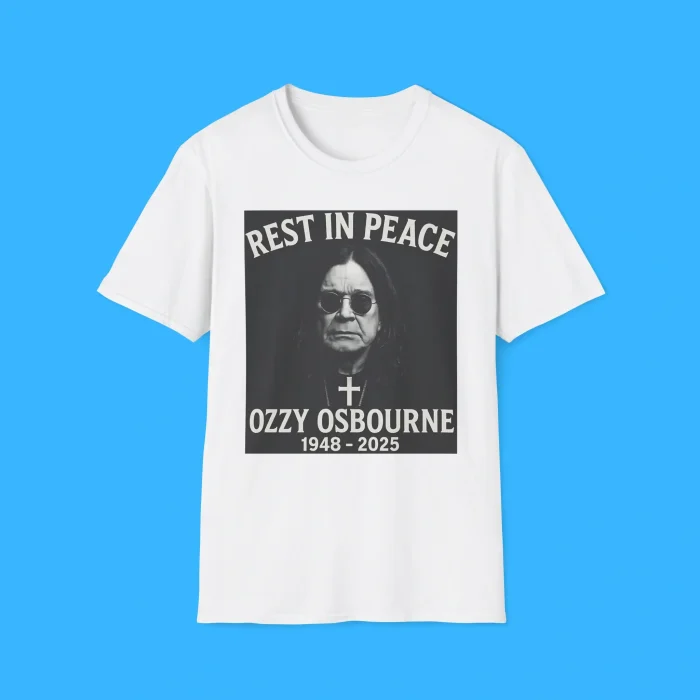 RIP Ozzy Osbourne 1948-2025 White Shirt