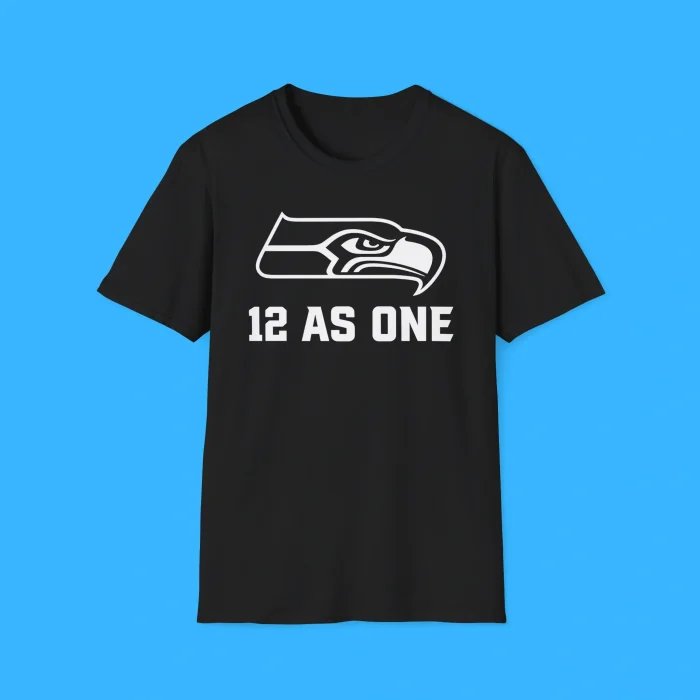 Seattle Seahawks 12 As One Black Shirt
