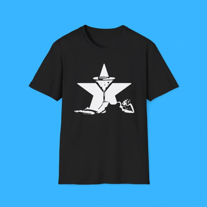 Star Martini Racer Tank Black Shirt