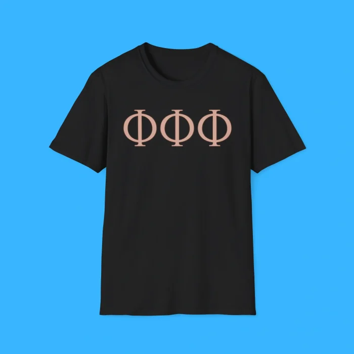 The Summer I Turned Pretty Belly Greek Letter Phi Black Shirt