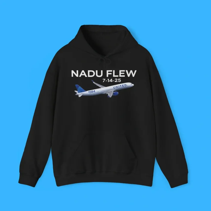 United Flight 1584 Nadu Flew 7 14 25 Boeing Hoodie