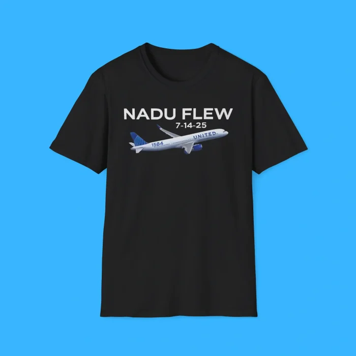 United Flight 1584 Nadu Flew 7 14 25 Boeing Shirt