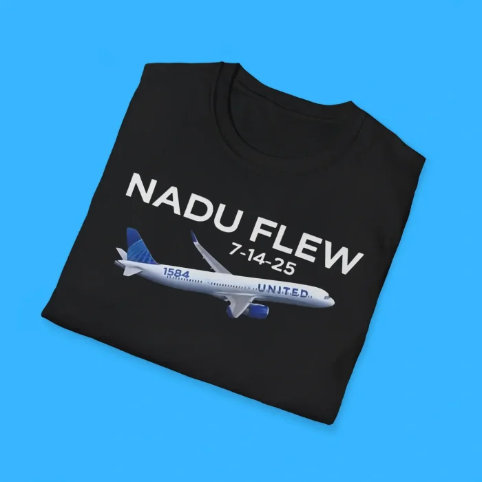 United Flight 1584 Nadu Flew 7 14 25 Boeing Shirts