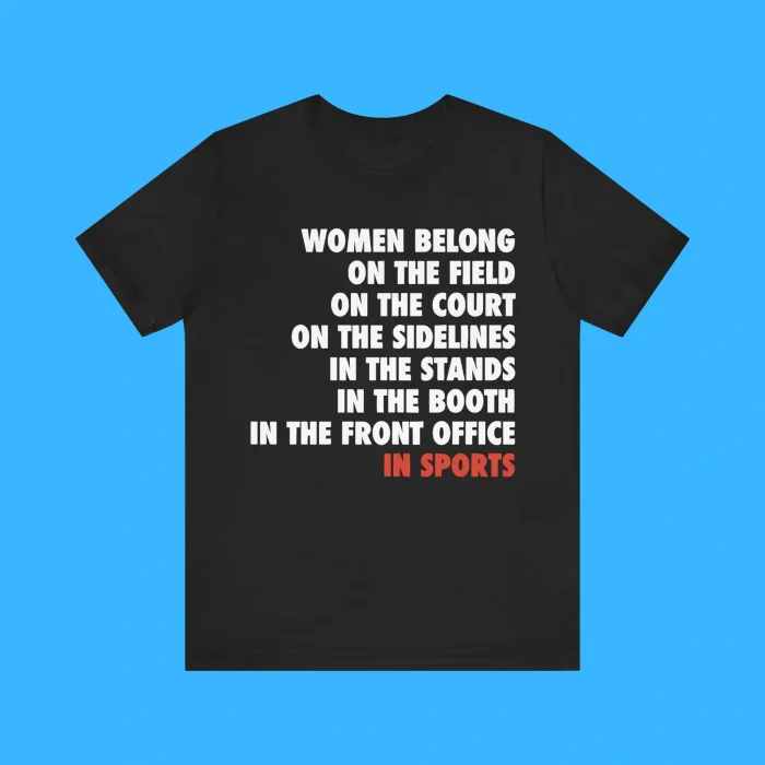 Women Belong On The Field In Sports Premium Shirt