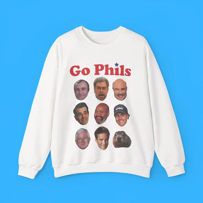 Go Phils Philadelphia Phillies Legends Face Raccoon Sweatshirt