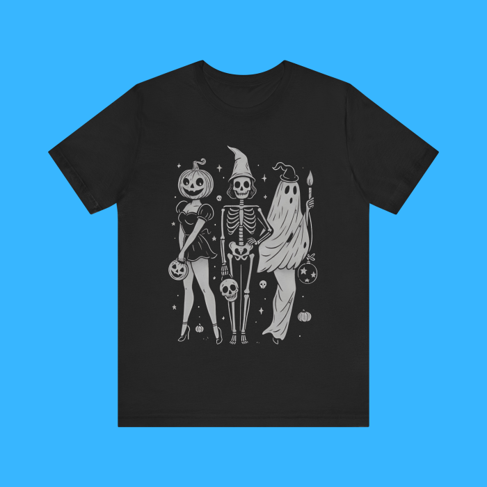 Halloween Skeleton Spooky Girl Squad Premium Shirt