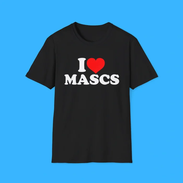 I Love Mascs Black Shirt