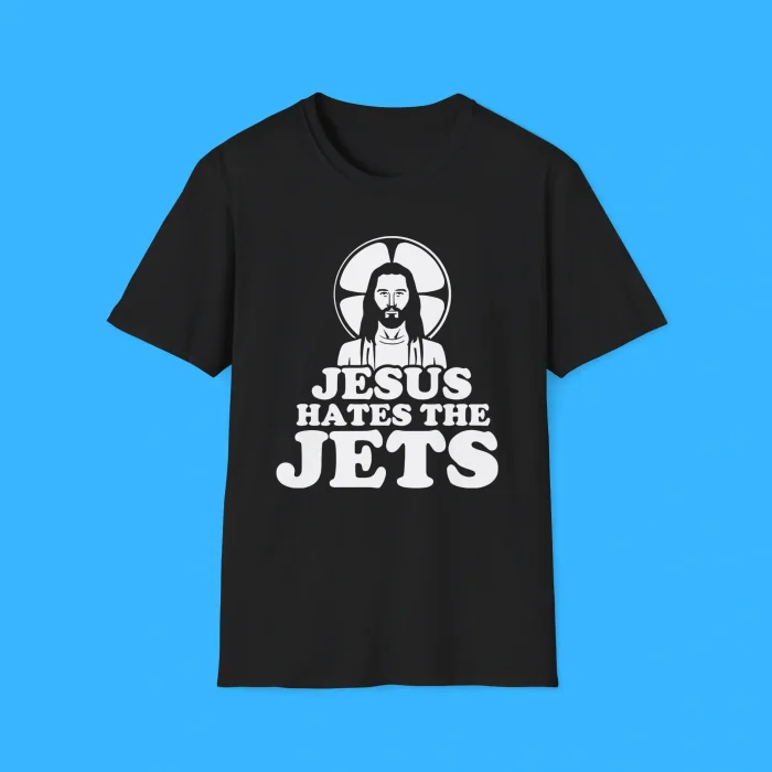 Jesus Hates the Jets Black Shirt