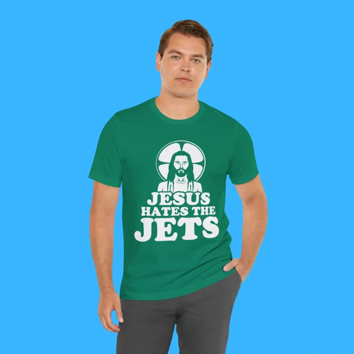 Jesus Hates the Jets Person Shirt