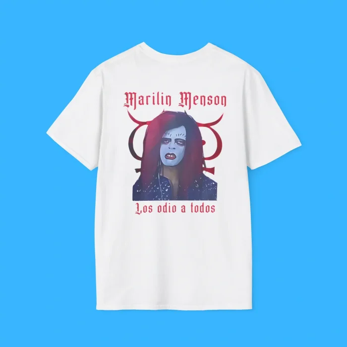 Marilyn Manson Los Odio A Todos White Shirt