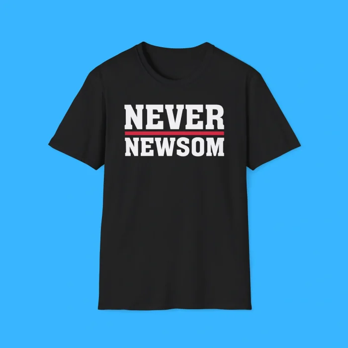 Never Newsom Black Shirt