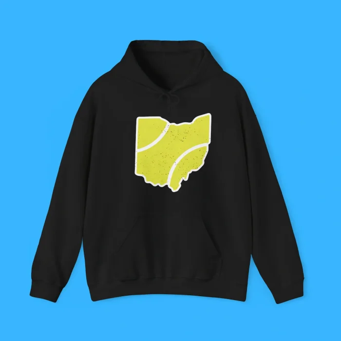 Ohio Tennis Ball Map Hoodie