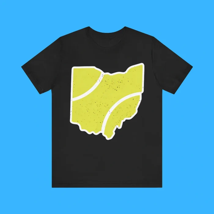 Ohio Tennis Ball Map Premium Shirt