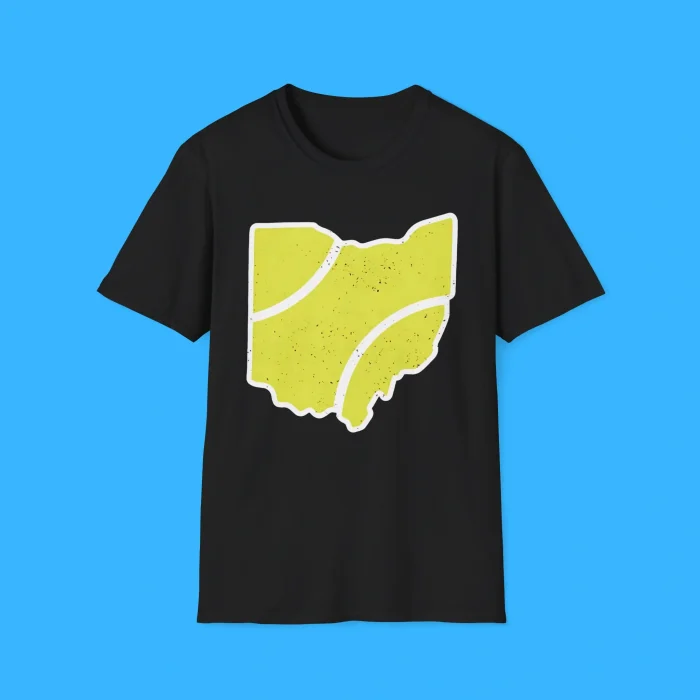 Ohio Tennis Ball Map Shirt