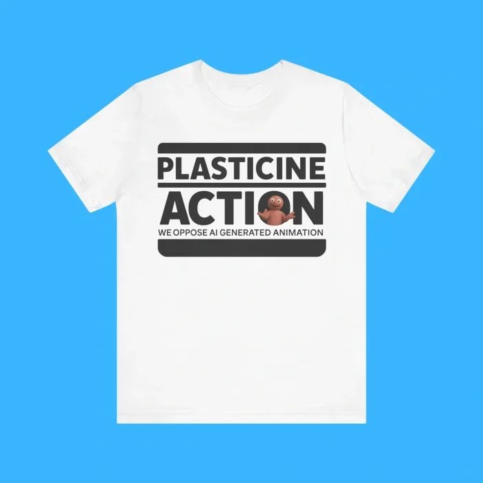 Plasticine Action We Oppose AI Generated Animation Premium Shirt