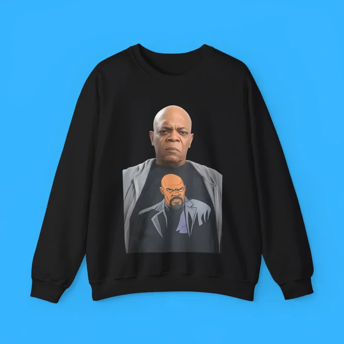 Samuel L Jackson Wearing Selfie Inception Indulgence Sweatshirt