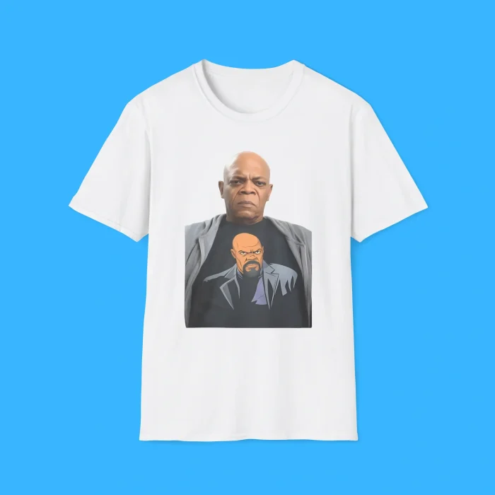 Samuel L Jackson Wearing Selfie Inception Indulgence White Shirt