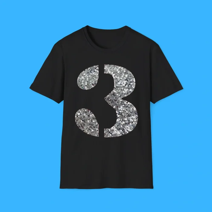 Sparkly 3 Black Shirt