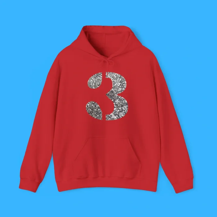 Sparkly 3 Hoodie