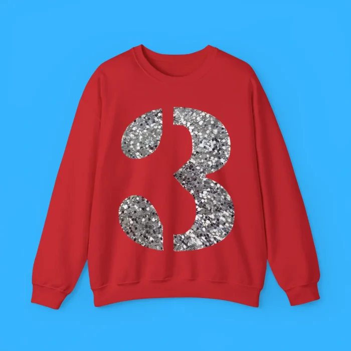 Sparkly 3 Sweatshirt