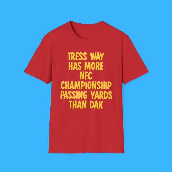 Tress Way Has More NFC Championship Passing Yards Than Dak Red Shirt