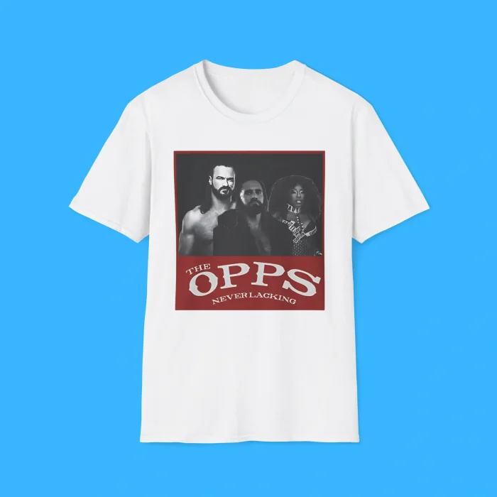 WWE Stars The Opps Never Lacking White Shirt