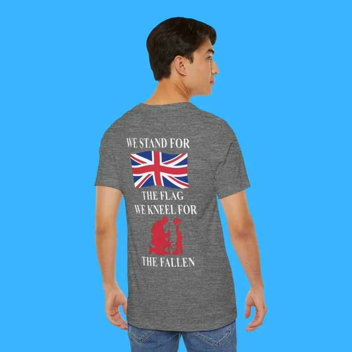 We Stand For The Flag We Kneel For The Fallen Person Shirt