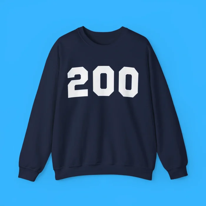 200 Number Sweatshirt
