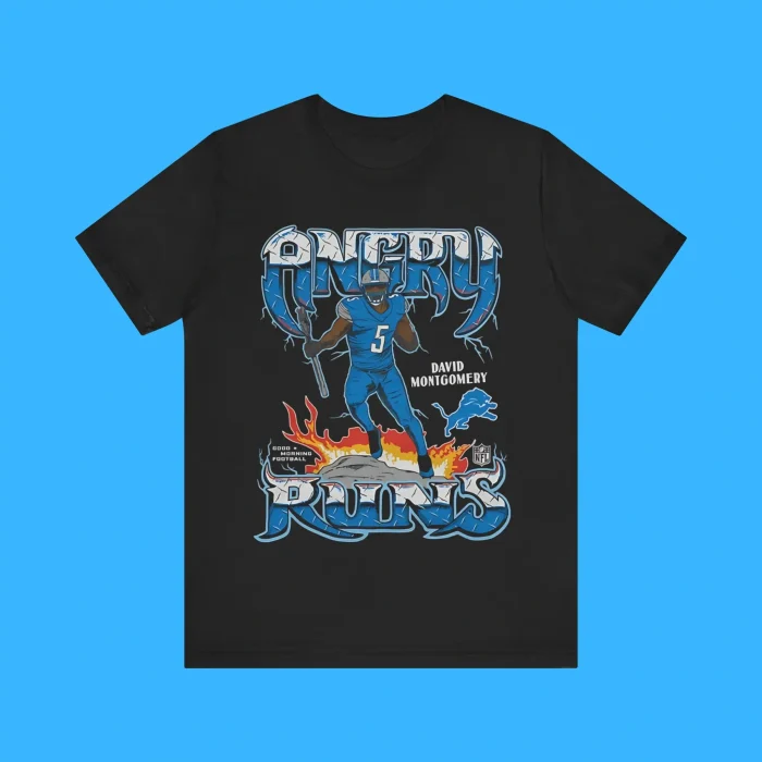 Angry Runs Lions David Montgomery Premium Shirt