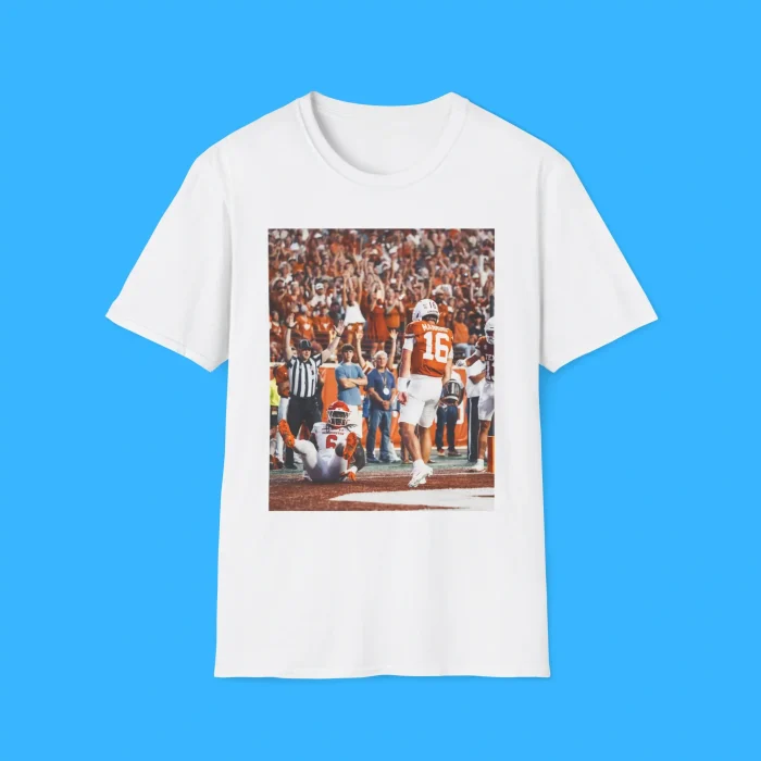 Arch Manning Stare Down White Shirt